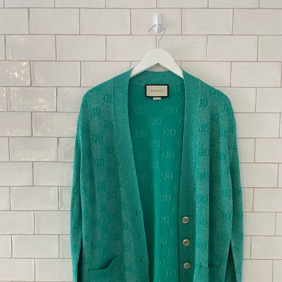 Gucci turquoise sweater ~ NEVER WORN - Picture 2 of 6